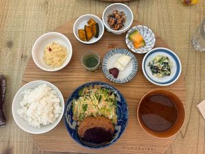   at Mumokuteki Vegan Cafe in Kyoto