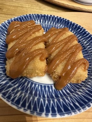 Miso tofu  at Mumokuteki Vegan Cafe in Kyoto