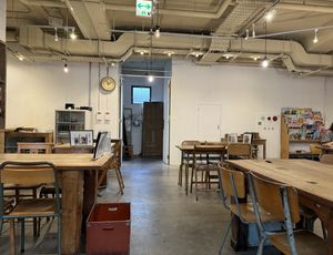 Inside.  at Mumokuteki Vegan Cafe in Kyoto