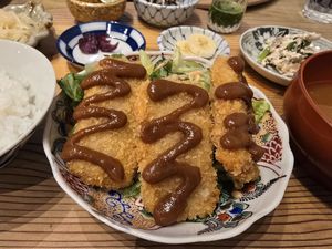 Miso Cutlets - delicious at Mumokuteki Vegan Cafe in Kyoto