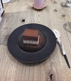 Tiramisu at Mumokuteki Vegan Cafe in Kyoto