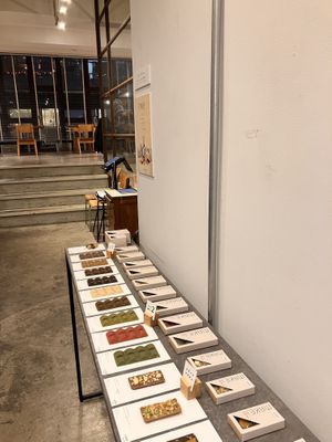 Warm welcome at the entrance with a special Vegan chocolate table !   at Mumokuteki Vegan Cafe in Kyoto