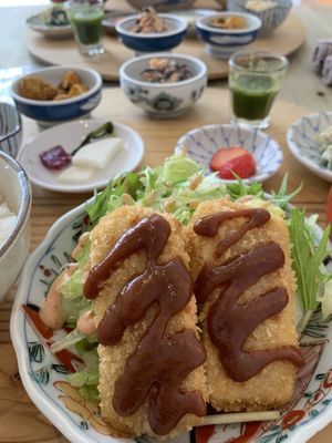   at Mumokuteki Vegan Cafe in Kyoto