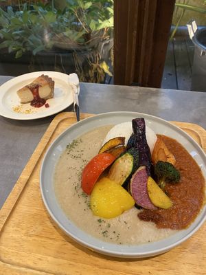   at Mumokuteki Vegan Cafe in Kyoto