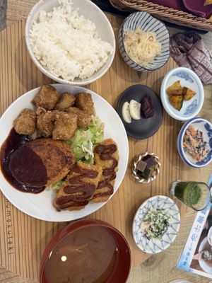 Vegan set meal!  at Mumokuteki Vegan Cafe in Kyoto