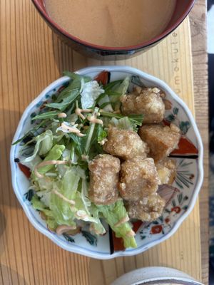 Karage  at Mumokuteki Vegan Cafe in Kyoto