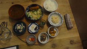   at Mumokuteki Vegan Cafe in Kyoto