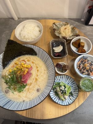 Ramen set   at Mumokuteki Vegan Cafe in Kyoto