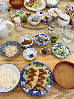   at Mumokuteki Vegan Cafe in Kyoto