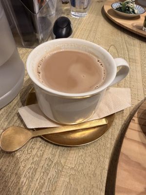 Chai latte  at Mumokuteki Vegan Cafe in Kyoto