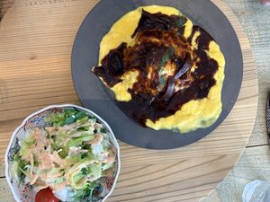  at Mumokuteki Vegan Cafe in Kyoto