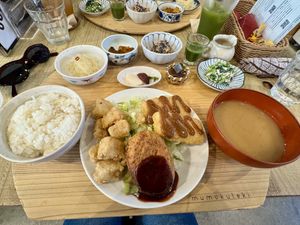   at Mumokuteki Vegan Cafe in Kyoto