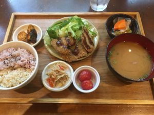 Food was good too at Mumokuteki Vegan Cafe in Kyoto