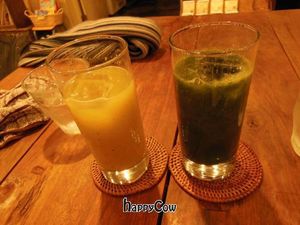 Juices  at Mumokuteki Vegan Cafe in Kyoto