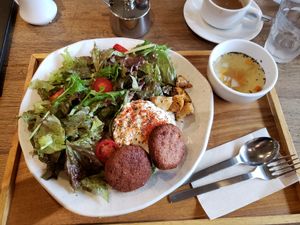 Probably the best meal I've had in Japan! at Mumokuteki Vegan Cafe in Kyoto