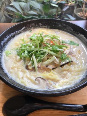 Ramen at Mumokuteki Vegan Cafe in Kyoto