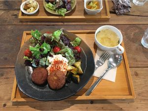 Lunch Set at Mumokuteki Vegan Cafe in Kyoto