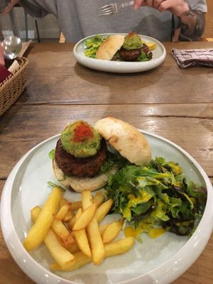 tiny portion! at Mumokuteki Vegan Cafe in Kyoto