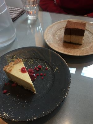 The best cheesecake I’ve had!  at Mumokuteki Vegan Cafe in Kyoto