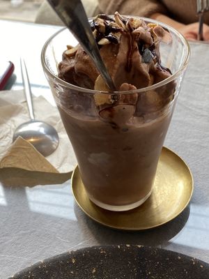 Soy milk chocolate at Mumokuteki Vegan Cafe in Kyoto