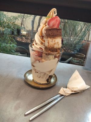 tiramisu parfeit at Mumokuteki Vegan Cafe in Kyoto