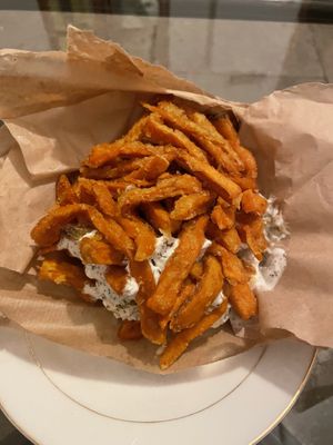 Sweet potato fries  at Green Lab - Comédie in Montpellier