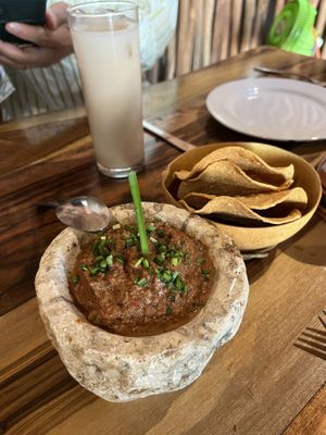 Pumpkin seed spread, delish! #Veganuary at IX CAT IK in Valladolid