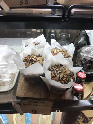 Vegan carrot muffin at Kara in Auckland