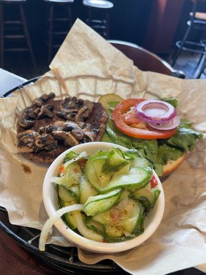Vegan burger- one topping and side included   at Garfinkel's in Vail