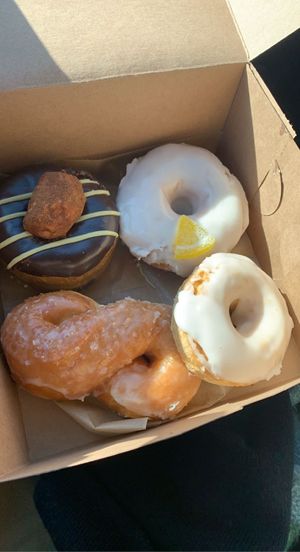 So good at Lovebirds Donuts in Kittery