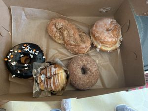 Assorted donuts  at Lovebirds Donuts in Kittery