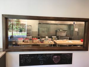 Where the action happens at Lovebirds Donuts in Kittery