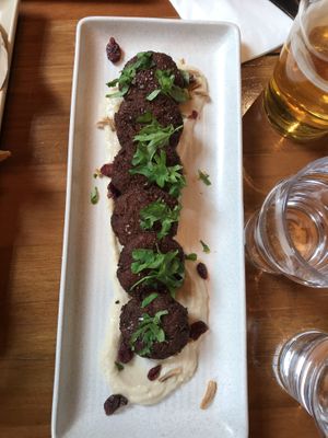 Cauliflower fritters  at The Craft Embassy in Christchurch