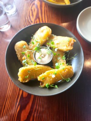 Fried pickles at The Craft Embassy in Christchurch