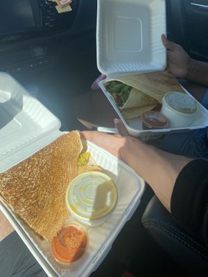 Classic and supreme (avocado)  at Ganesh Dosa in Kailua