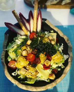 Vegan Ceasar Salad at Oceana Club in Benissa