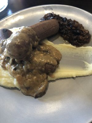 Bangers and mash.  at Euro Kitchen in Fitzroy