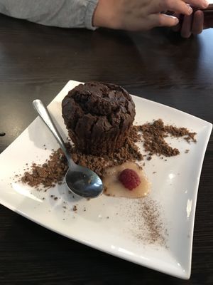 Chocolate muffin  at Euro Kitchen in Fitzroy