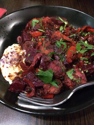 Scandinavian casserole at Euro Kitchen in Fitzroy