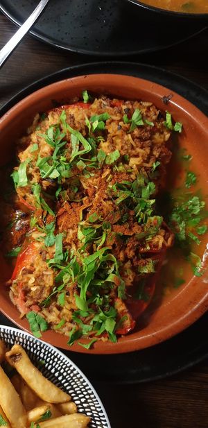 Stuffed capsicum at Euro Kitchen in Fitzroy