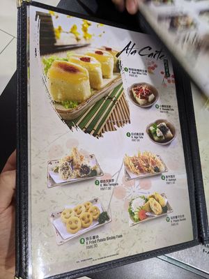 Ala Carte menu at Kinsahi - Paradigm Mall in Johor Bahru