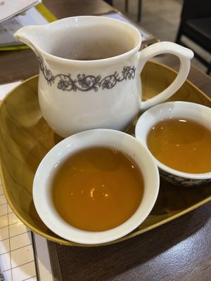 Cute tea set  at Miào Shàn GōngZhǔ 妙善公主素食養心鍋 - Princess Vegan Hot Pot  in Kaohsiung