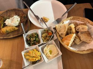 Mixed vegan plate   at Chez Funda in Paris