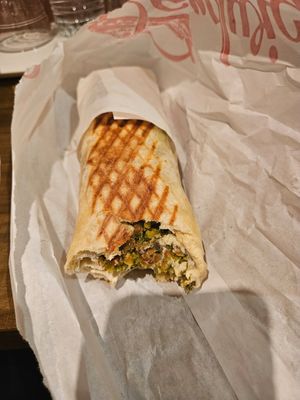 Falafel and salad at Chez Funda in Paris