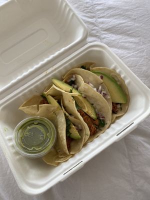 The best jackfruit tacos ever. My fav thing from here  at Planted in Brooklyn