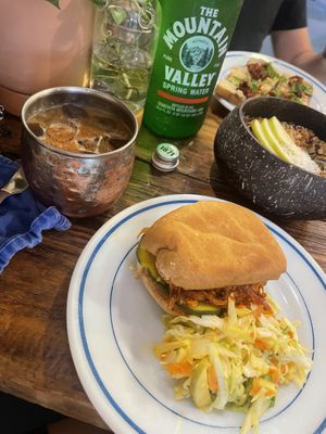 Jackfruit burguer  at Planted in Brooklyn