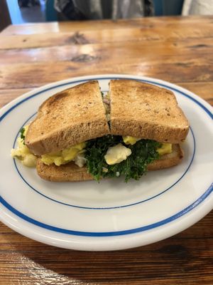 Egg sandwich   at Planted in Brooklyn