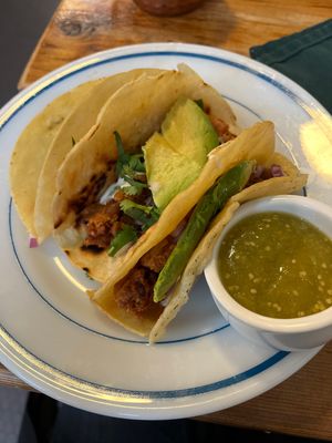 Jackfruit tacos 🌮   at Planted in Brooklyn