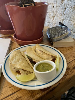 Jackfruit tacos that were the best things I’ve ever had  at Planted in Brooklyn