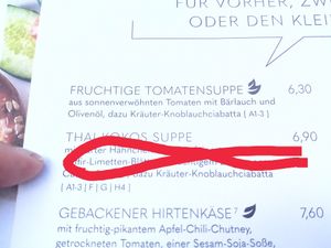 Vegan options are labelled at ALEX in Dresden
